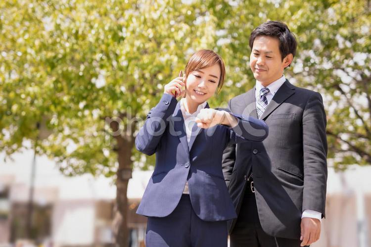 外回りする会社員 ビジネス,待ち合わせ,充実の写真素材