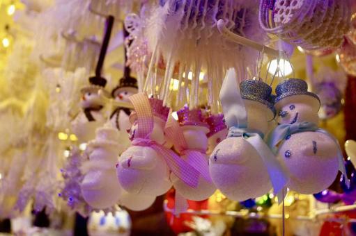 フランスの可愛いクリスマスマーケット クリスマスマーケット,クリスマスオーナメント,クリスマスの写真素材