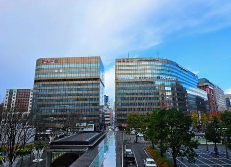 博多駅前の風景 博多駅前の風景 博多,博多駅,博多口の写真素材