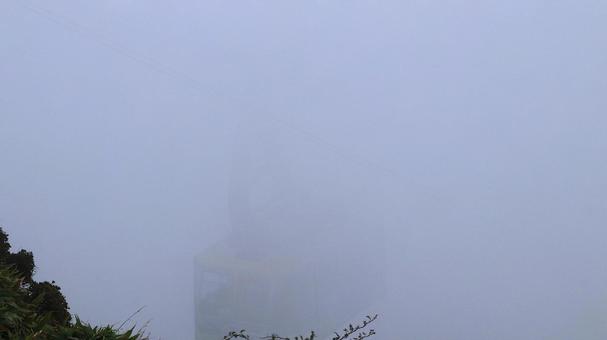 Hakone Komagatake Ropeway in the fog, JPG