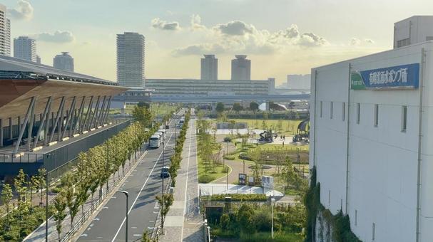 有明の風景 有明の風景 有明,東京湾,臨海都市の写真素材
