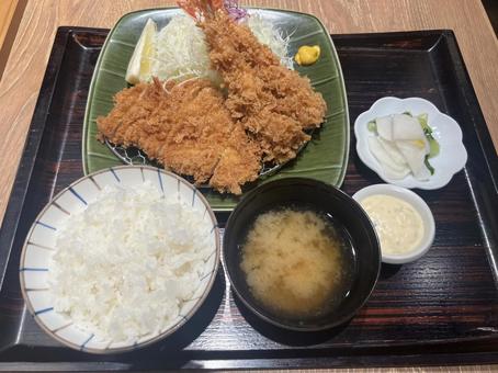 とんかつ定食 とんかつ定食 とんかつ,定食,和食の写真素材