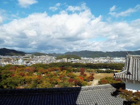 【風景写真】姫路城天守閣からの眺め 【風景写真】姫路城天守閣からの眺めの写真