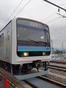 ２０９系の顔 訓練車,jr東日本,jrの写真素材