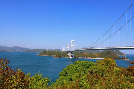 しまなみ海道の来島大橋 しまなみ海道の来島大橋 しまなみ海道,来島大橋,四国の写真素材