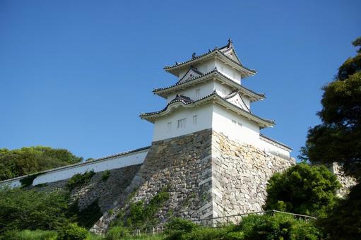明石城公園の風景 明石城公園の風景 明石城公園,城,天守の写真素材