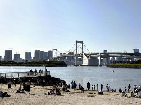 2025年春 昼間の東京お台場の風景 2025年春 昼間の東京お台場の風景 都心,さわやか,りんかい線の写真素材