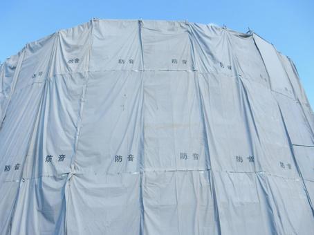 【工事写真】工事用シートの写真