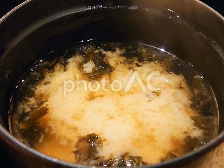 味噌汁 味噌汁,みそ汁,日本の写真素材