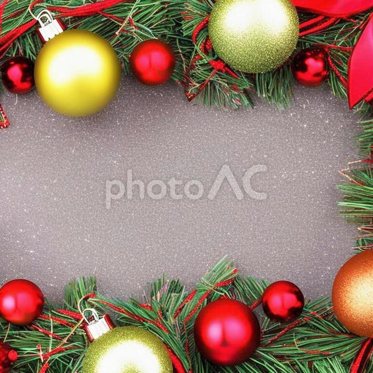 クリスマスフレームのイメージ クリスマス,フレーム,12月の写真素材