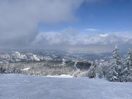 雪山 スキー場 雪山 スキー場 スキー場,雪山,冬山の写真素材