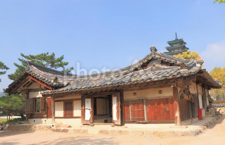 韓国　ソウルの景福宮の歴史的建造物　 景福宮,韓国,ソウルの写真素材