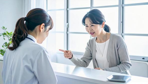 カスハライメージ:深く頭を下げる看護師 カスハライメージ:深く頭を下げる看護師の写真