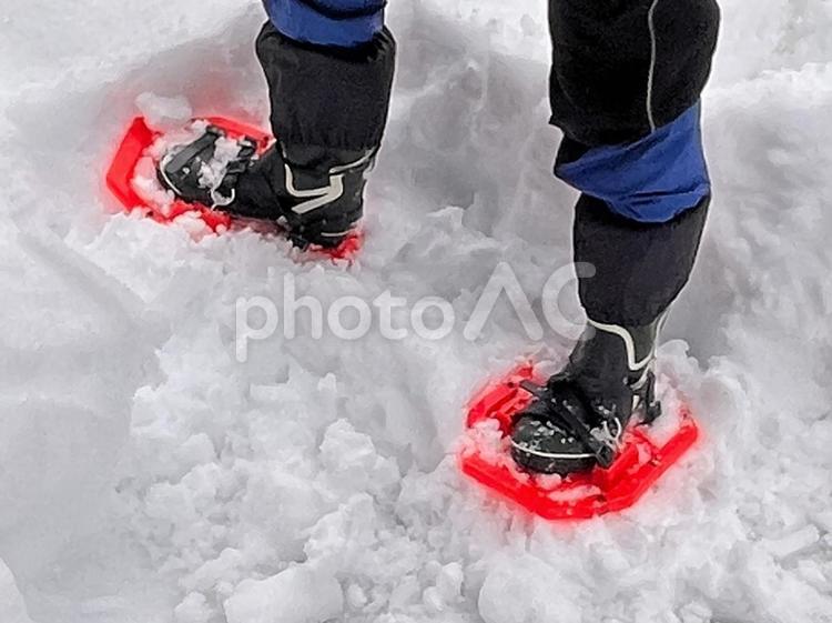 「かんじき（スノーシュー）」イメージ素材 かんじき,スノーシュー,雪の写真素材