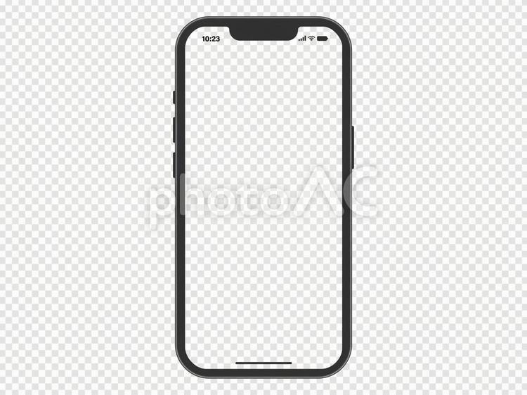 画面くりぬき　iPhoneアイコン付き スマートフォン,スマホ,ビジネスの写真素材