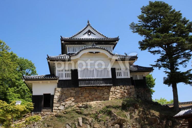 備中松山城の城跡の写真 備中松山城,城跡,岡山県の写真素材