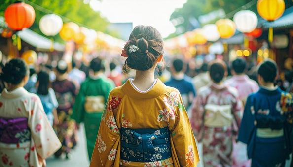 着物女子の写真