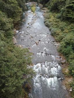 川 自然,マイナスイオン,山中の写真素材