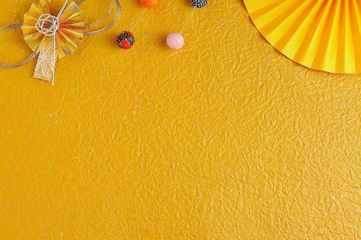 和風な年賀状素材 お正月,年賀状,水引の写真素材