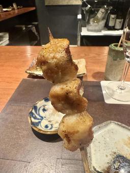 ぼんじり ぼんじり,やきとり,鶏肉の写真素材