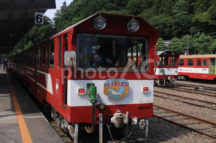 井川線先頭客車に運転席 井川線,大井川鉄道,先頭客車に運転席の写真素材
