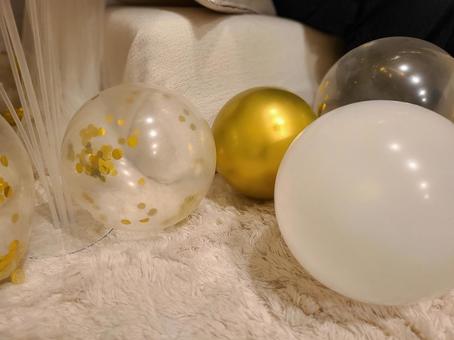 パーティー用の風船 風船,パーティー,キラキラの写真素材
