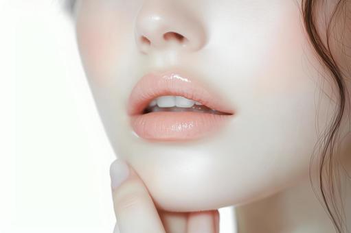 若い女性の美しい肌。美容スキンケアの写真