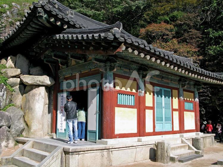 韓国　慶州　石窟庵 韓国,慶州,石窟庵の写真素材