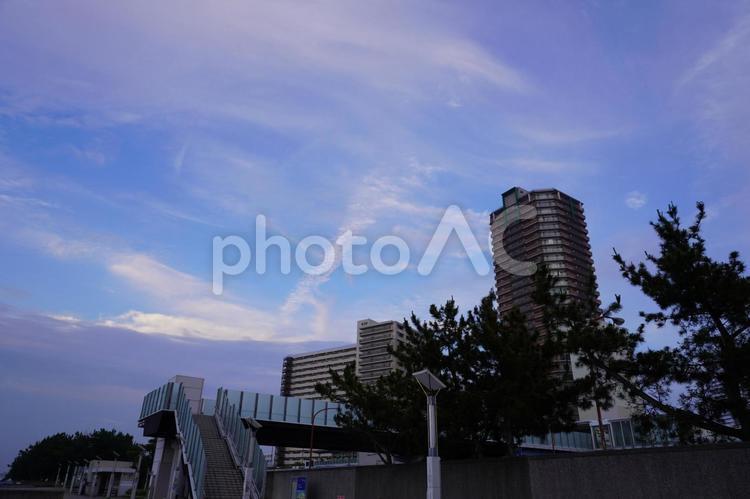 街並み 空,雲,屋外の写真素材