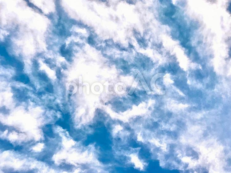 流れる雲42 空,雲,白い雲の写真素材