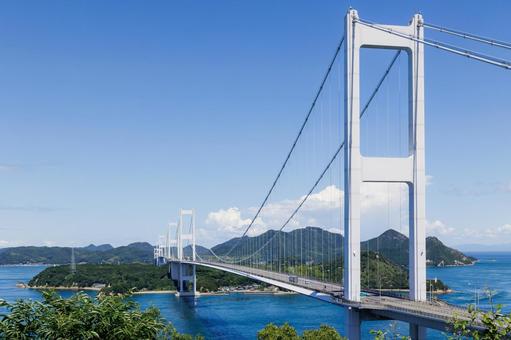 しまなみ海道 来島海峡大橋 しまなみ海道 来島海峡大橋 来島海峡大橋,しまなみ海道,橋の写真素材