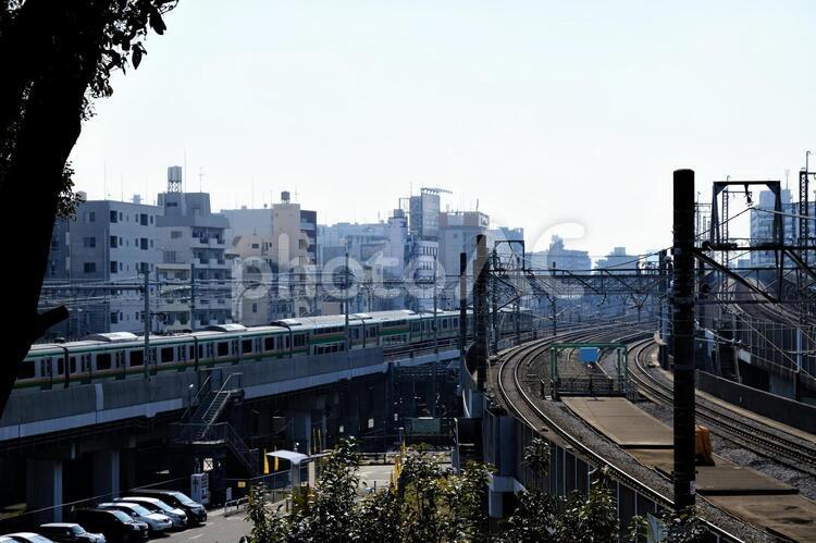 JRの風景１ jr,鉄道,赤羽の写真素材