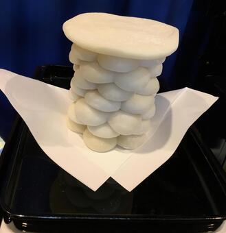 四十九日法要「傘餅」 四十九日法要,傘餅,仏教の写真素材