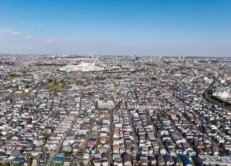 府中市の住宅街 都市風景,街並み,市街地の写真素材