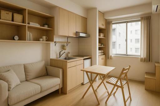コンパクトマンションの収納デザイン コンパクトマンションの収納デザインの写真