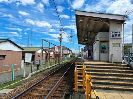 伊豆箱根鉄道・岩原駅 ローカル線,地方駅,無人駅の写真素材