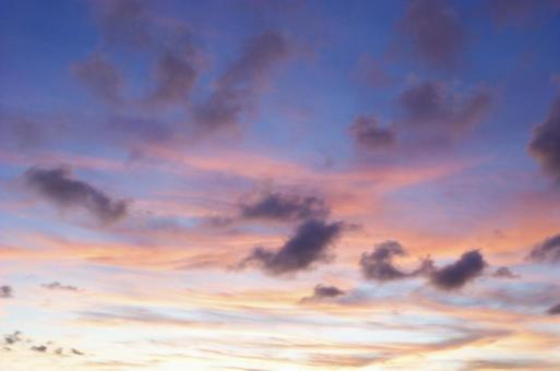 Photo, setting sun, evening, sky, 