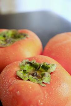 柿 柿,食べ物,果物の写真素材