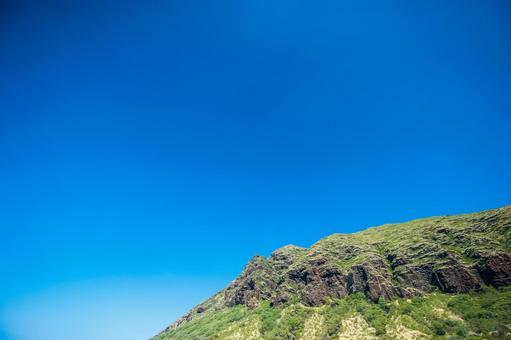山と青空の写真