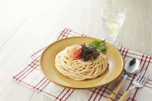 和風たらこパスタ 和風たらこパスタ たらこパスタ,たらこスパゲッティ,和風の写真素材