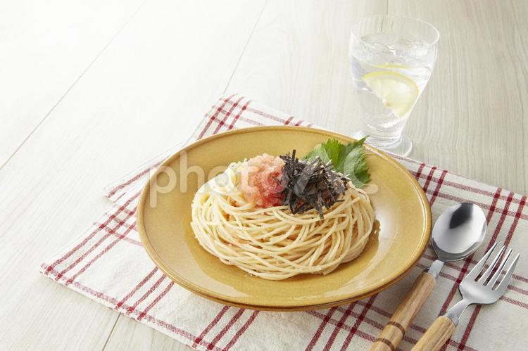 和風たらこパスタ たらこパスタ,たらこスパゲッティ,和風の写真素材