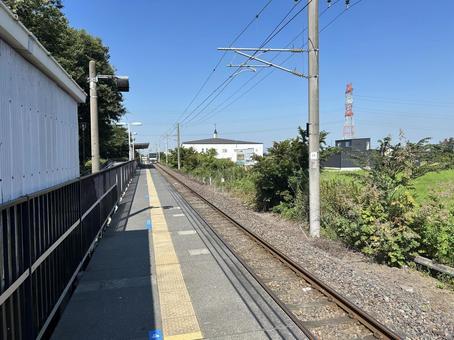 玉戸駅 ホーム 玉戸駅 ホーム 鉄道,電車,列車の写真素材