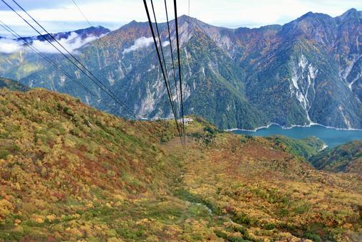 北アルプス紅葉10年ぶりの当たり年 北アルプス,立山,黒部の写真素材