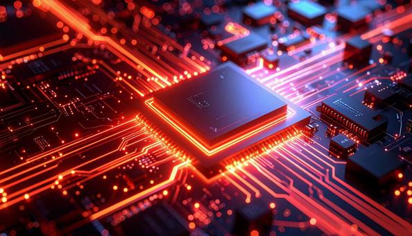 CPUイメージ赤02の写真