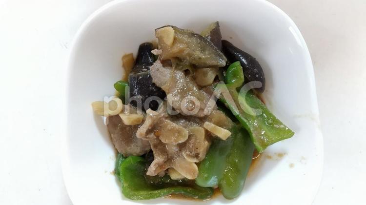 豚肉&茄子&ピーマンの味噌炒め 茄子,ピーマン,野菜の写真素材