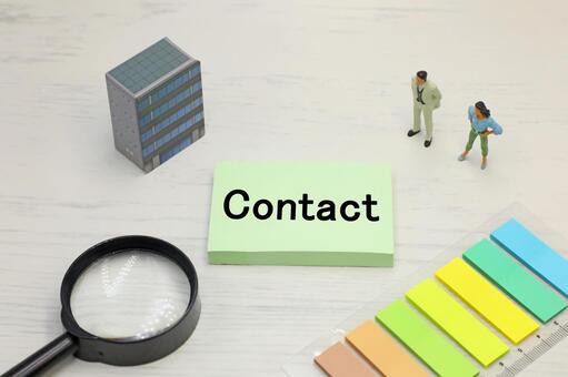 Contactと書かれた文字素材 contact,サポート,連絡先の写真素材
