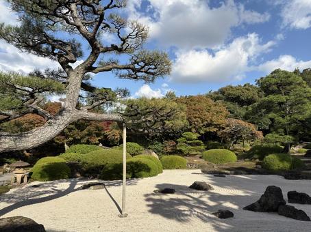 枯山水の庭園 由志園,庭園,散策の写真素材
