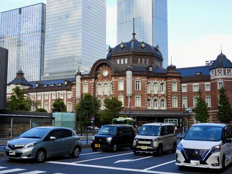 JR東京駅丸の内駅舎南側ドーム2 JR東京駅丸の内駅舎南側ドーム2 東京駅,東京,丸の内の写真素材