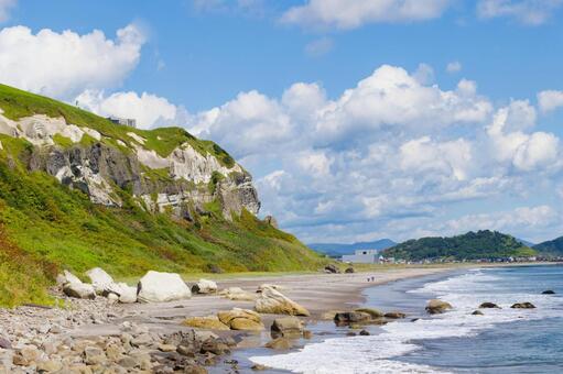 イタンキ浜 イタンキ浜,海,海岸の写真素材