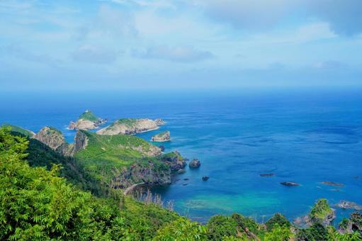 島根・隠岐道後の白島海岸 白島海岸,道後,隠岐の写真素材